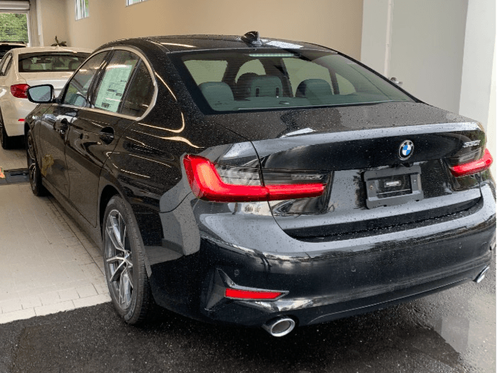 Black BMW 330i ready for pickup